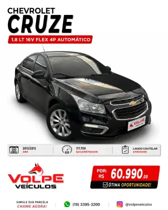 CHEVROLET CRUZE 1.8 LT 16V FLEX 4P AUTOMÁTICO