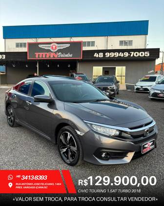 HONDA CIVIC 1.5 16V TURBO GASOLINA TOURING 4P CVT