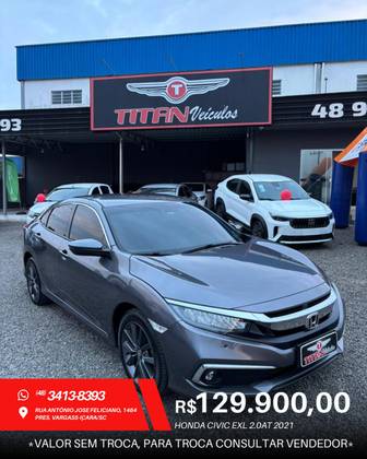 HONDA CIVIC 2.0 16V FLEXONE EXL 4P CVT