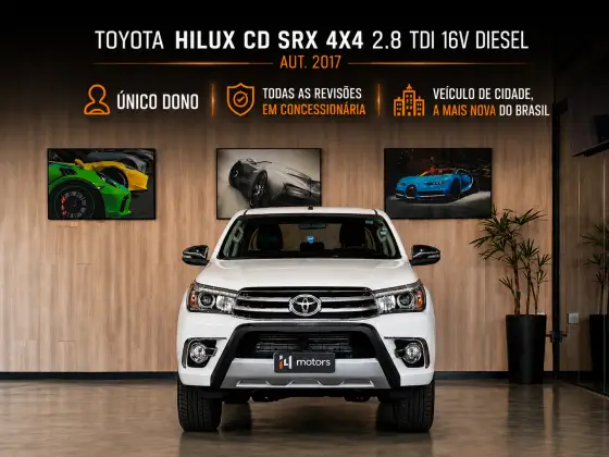 TOYOTA HILUX 2.8 SRX 4X4 CD 16V DIESEL 4P AUTOMÁTICO TOYOTA HILUX 2.8 SRX 4X4 CD 16V DIESEL 4P AUTOMÁTICO