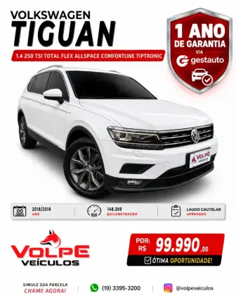 VOLKSWAGEN TIGUAN 1.4 250 TSI TOTAL FLEX ALLSPACE COMFORTLINE TIPTRONIC