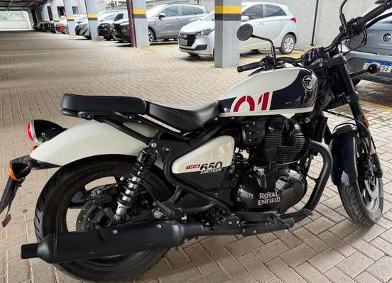 ROYAL ENFIELD-SHOTGUN 650 STENCIL WHITE-2025