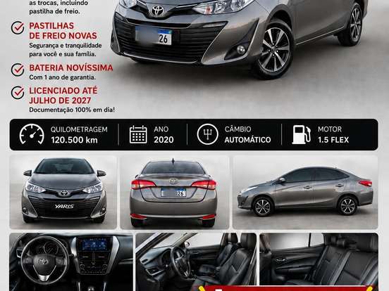 TOYOTA-YARIS-1.5 16V FLEX SEDAN XS CONNECT MULTIDRIVE TOYOTA-YARIS-2020