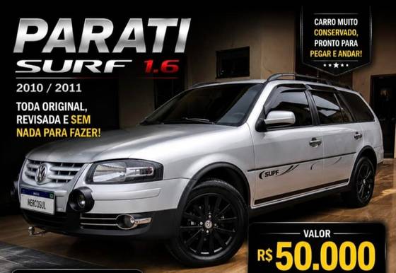 VOLKSWAGEN PARATI 1.6 MI SURF 8V FLEX 4P MANUAL G.IV