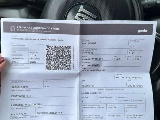 FIAT-ARGO-1.0 FIREFLY FLEX DRIVE MANUAL FIAT-ARGO-2021