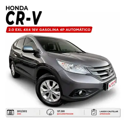 HONDA CRV 2.0 EXL 4X4 16V GASOLINA 4P AUTOMÁTICO
