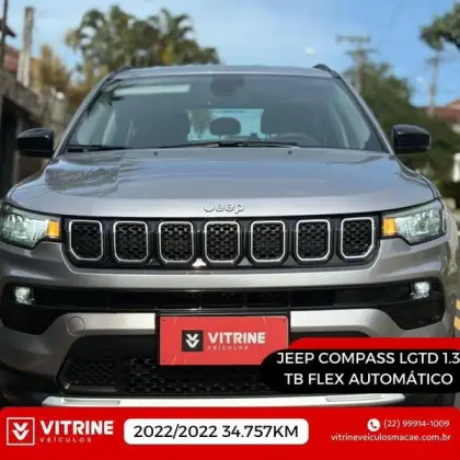 JEEP COMPASS 1.3 T270 TURBO FLEX LONGITUDE AT6