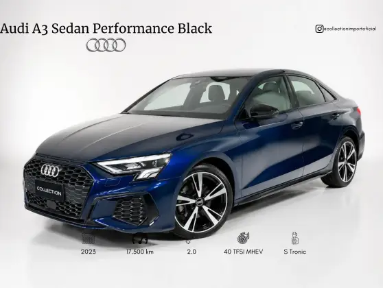AUDI A3 2.0 40 TFSI MHEV SEDAN PERFORMANCE BLACK S-TRONIC