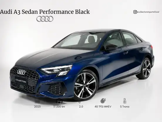 AUDI-A3-2.0 40 TFSI MHEV SEDAN PERFORMANCE BLACK S-TRONIC AUDI-A3-2023