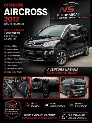 CITROËN AIRCROSS 1.6 EXCLUSIVE 16V FLEX 4P MANUAL