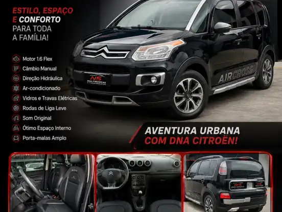 CITROËN-AIRCROSS-1.6 EXCLUSIVE 16V FLEX 4P MANUAL CITROËN-AIRCROSS-2012