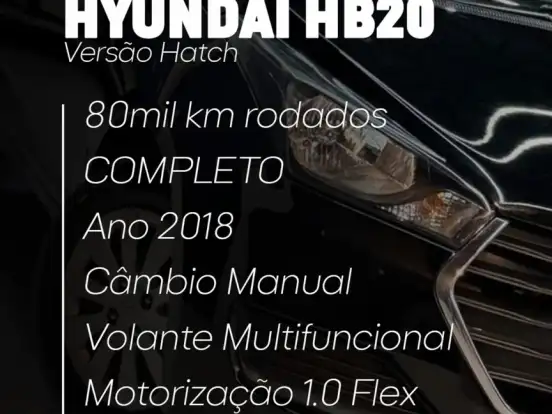 HYUNDAI-HB20-1.0 COMFORT 12V FLEX 4P MANUAL HYUNDAI-HB20-2018