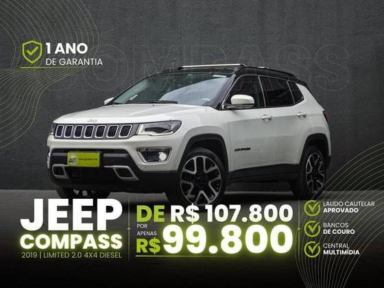 JEEP COMPASS 2.0 16V DIESEL LIMITED 4X4 AUTOMÁTICO