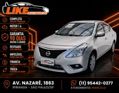 NISSAN VERSA 1.6 16V FLEX SL 4P MANUAL NISSAN VERSA 1.6 16V FLEX SL 4P MANUAL