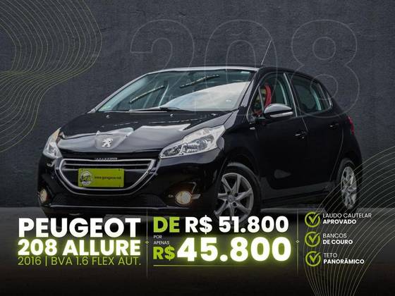 PEUGEOT 208 1.6 ALLURE 16V FLEX 4P AUTOMÁTICO