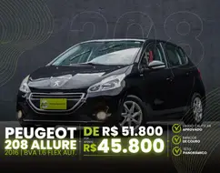 PEUGEOT 208 1.6 ALLURE 16V FLEX 4P AUTOMÁTICO PEUGEOT 208 1.6 ALLURE 16V FLEX 4P AUTOMÁTICO