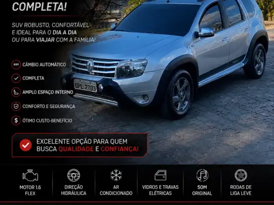 RENAULT-DUSTER-2.0 DYNAMIQUE 4X2 16V FLEX 4P AUTOMÁTICO RENAULT-DUSTER-2013