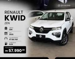RENAULT KWID 1.0 12V SCE FLEX ZEN MANUAL RENAULT KWID 1.0 12V SCE FLEX ZEN MANUAL