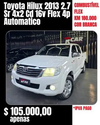TOYOTA HILUX 2.7 SR 4X2 CD 16V FLEX 4P AUTOMÁTICO