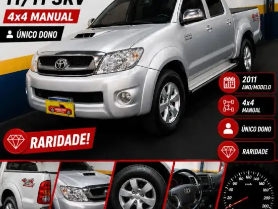 TOYOTA-HILUX-3.0 SRV 4X4 CD 16V TURBO INTERCOOLER DIESEL 4P MANUAL TOYOTA-HILUX-2011