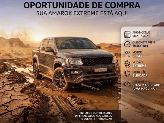 VOLKSWAGEN-AMAROK-3.0 V6 TDI DIESEL HIGHLINE EXTREME CD 4MOTION AUTOMÁTICO VOLKSWAGEN-AMAROK-2021