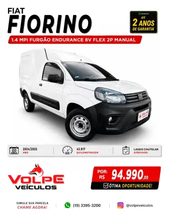 FIAT FIORINO 1.4 MPI FURGÃO ENDURANCE 8V FLEX 2P MANUAL