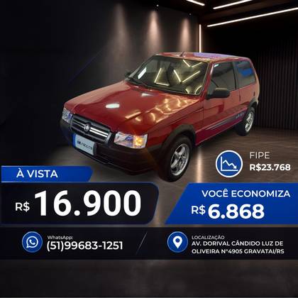 FIAT UNO 1.0 MPI MILLE WAY ECONOMY 8V FLEX 2P MANUAL