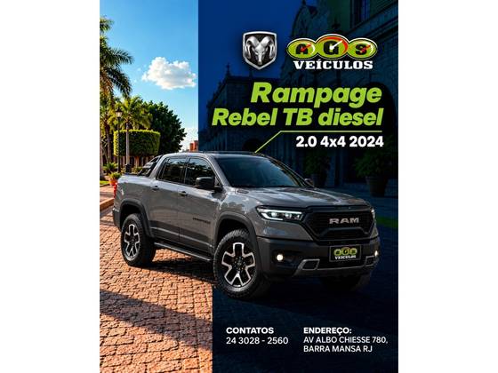RAM RAMPAGE 2.0 TURBO DIESEL REBEL 4X4 AUTOMÁTICO