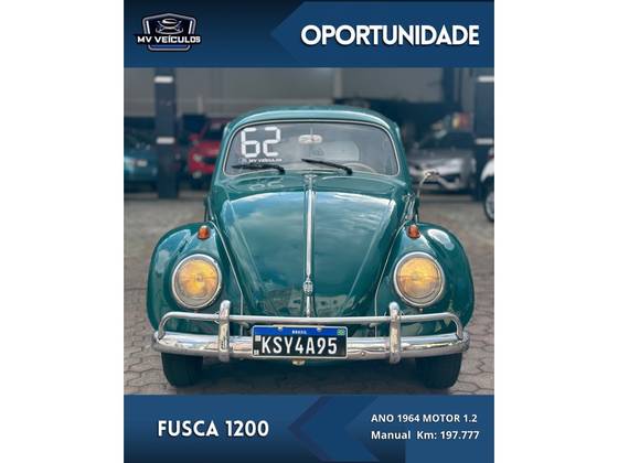 VOLKSWAGEN FUSCA 1.2 8V GASOLINA 2P MANUAL