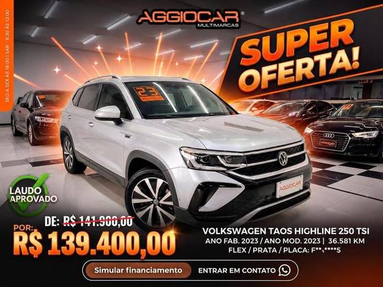 VOLKSWAGEN TAOS 1.4 250 TSI TOTAL FLEX HIGHLINE AUTOMÁTICO