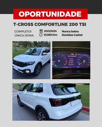 VOLKSWAGEN T-CROSS 1.0 200 TSI TOTAL FLEX COMFORTLINE AUTOMÁTICO