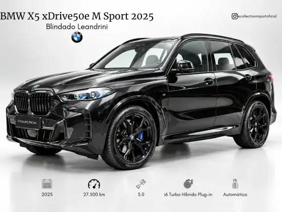 BMW X5 3.0 I6 TURBO HÍBRIDO XDRIVE50E M SPORT AUTOMÁTICO