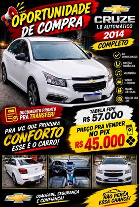 CHEVROLET CRUZE 1.8 LT SPORT6 16V FLEX 4P AUTOMÁTICO