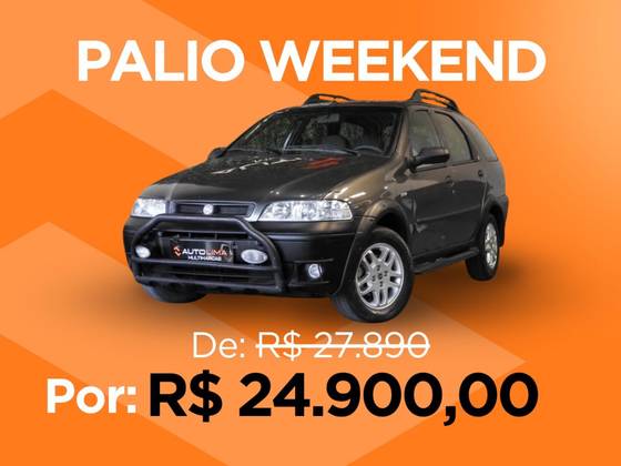 FIAT PALIO 1.6 MPI ADVENTURE WEEKEND 16V GASOLINA 4P MANUAL