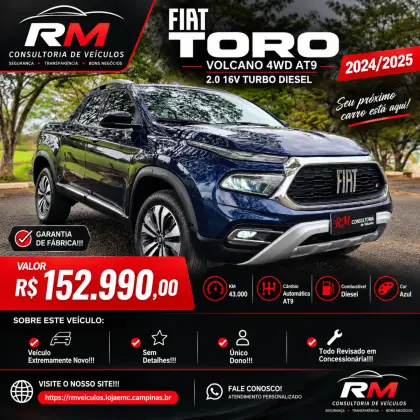 FIAT TORO 2.0 16V TURBO DIESEL VOLCANO 4WD AT9