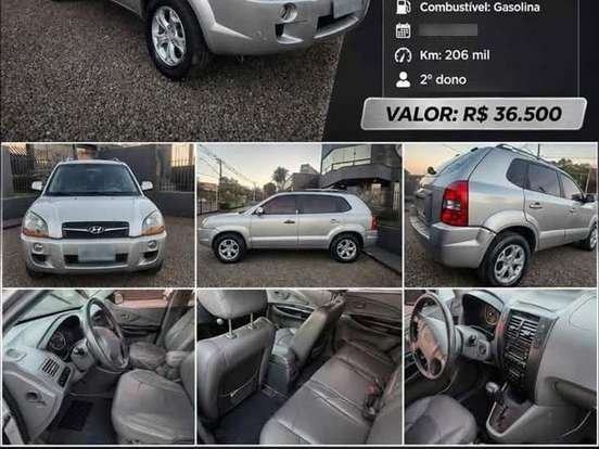 HYUNDAI-TUCSON-2.0 MPFI GL 16V 142CV 2WD GASOLINA 4P AUTOMÁTICO HYUNDAI-TUCSON-2009