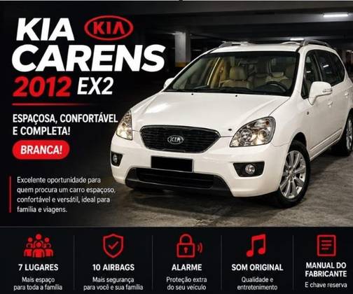 KIA CARENS 2.0 EX 16V GASOLINA 4P AUTOMÁTICO