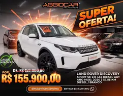 LAND ROVER DISCOVERY SPORT 2.0 16V TD4 TURBO DIESEL SE 4P AUTOMÁTICO LAND ROVER DISCOVERY SPORT 2.0 16V TD4 TURBO DIESEL SE 4P AUTOMÁTICO