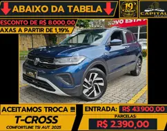 VOLKSWAGEN T-CROSS 1.0 200 TSI TOTAL FLEX COMFORTLINE AUTOMÁTICO VOLKSWAGEN T-CROSS 1.0 200 TSI TOTAL FLEX COMFORTLINE AUTOMÁTICO