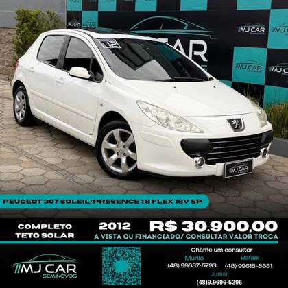 PEUGEOT 307 1.6 PRESENCE 16V FLEX 4P MANUAL