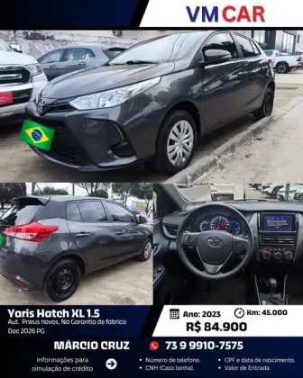 TOYOTA YARIS 1.5 16V FLEX XL MULTIDRIVE