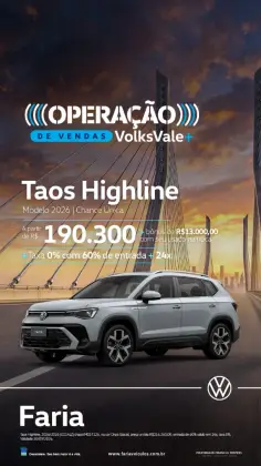 VOLKSWAGEN TAOS 1.4 250 TSI TOTAL FLEX HIGHLINE AUTOMÁTICO
