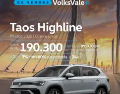 VOLKSWAGEN TAOS 1.4 250 TSI TOTAL FLEX HIGHLINE AUTOMÁTICO VOLKSWAGEN TAOS 1.4 250 TSI TOTAL FLEX HIGHLINE AUTOMÁTICO