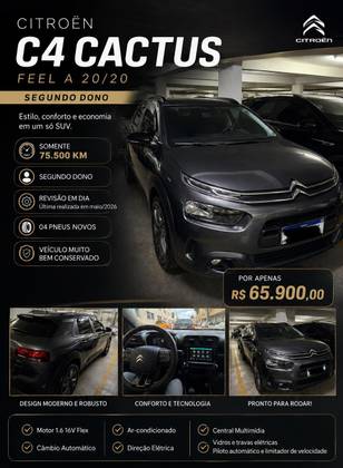 CITROËN C4 CACTUS 1.6 VTI 120 FLEX FEEL EAT6