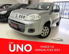 FIAT UNO 1.0 EVO VIVACE 8V FLEX 4P MANUAL FIAT UNO 1.0 EVO VIVACE 8V FLEX 4P MANUAL