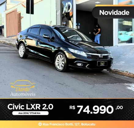 HONDA CIVIC 2.0 LXR 16V FLEX 4P AUTOMÁTICO