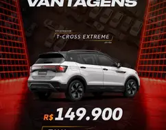 VOLKSWAGEN T-CROSS 1.4 250 TSI TOTAL FLEX EXTREME AUTOMÁTICO VOLKSWAGEN T-CROSS 1.4 250 TSI TOTAL FLEX EXTREME AUTOMÁTICO