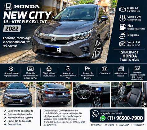 HONDA CITY 1.5 i-VTEC FLEX EXL CVT