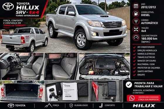 TOYOTA HILUX 3.0 SRV 4X4 CD 16V TURBO INTERCOOLER DIESEL 4P AUTOMÁTICO