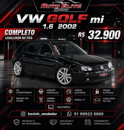 VOLKSWAGEN GOLF 1.6 MI 8V GASOLINA 4P MANUAL